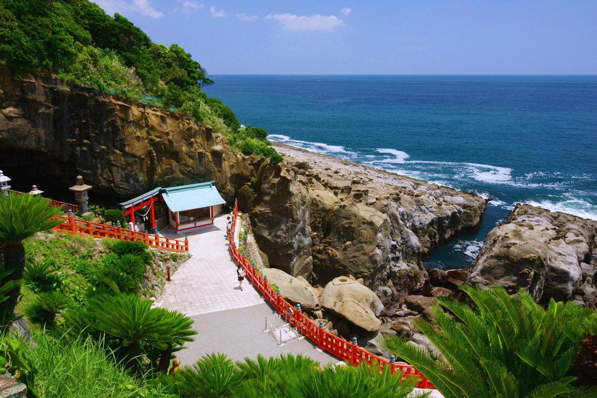Udo Shrine on the cliffs above the ocean